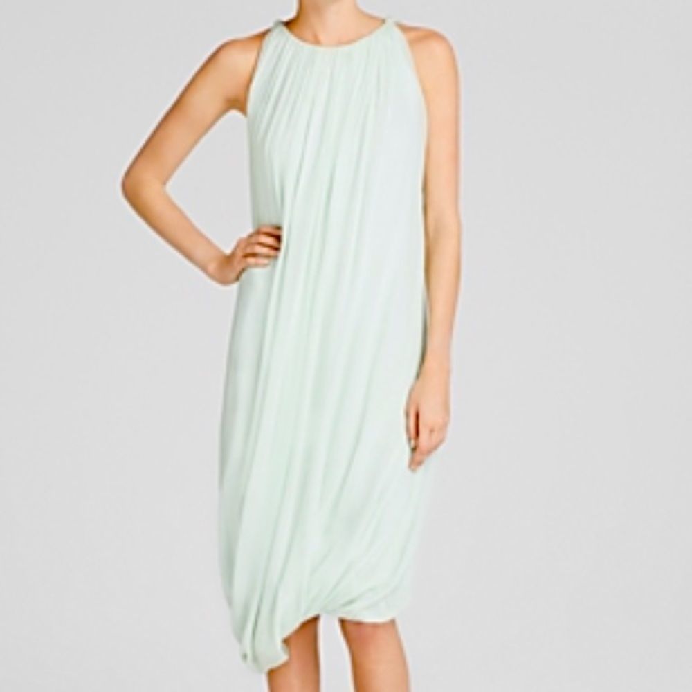Elie Tahari Light Green Midi Dress
